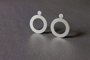 Silver earring